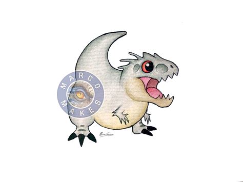 Chibi Dinosaur Drawing Digital Download Etsy Uk