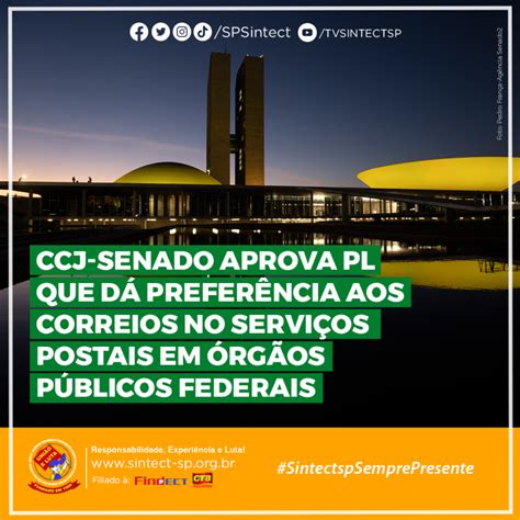 Ccj Senado Aprova Pl Que D Prefer Ncia Aos Correios No Servi Os