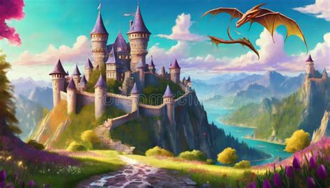 Fairy Castle Stock Illustration Illustration Of Flower 322914145