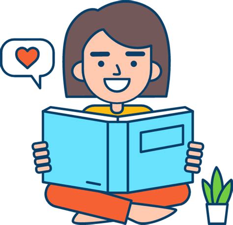 Book Lover Illustration Download For Free Iconduck