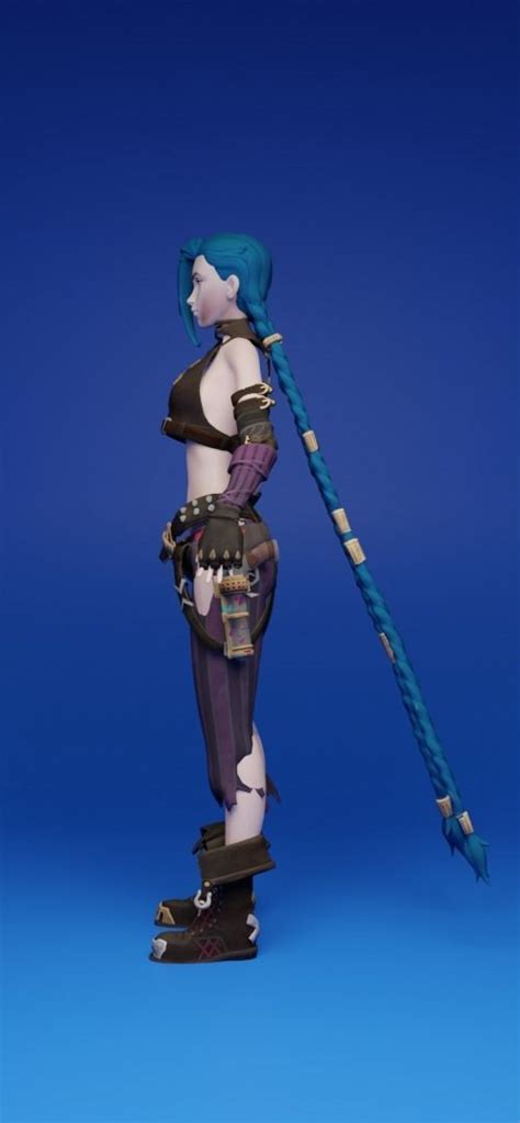 Jinx Arcane Nude 3D Model Rigged CGTrader