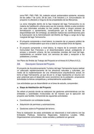 Eia Sd Yarinacocha Cap Descripcion Del Proyecto Pdf