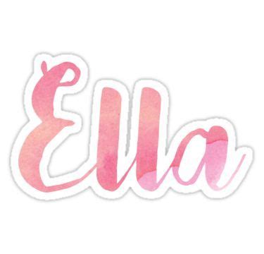 "Ella" Sticker for Sale by ampp | Name wallpaper, Photo wall collage, Ellie
