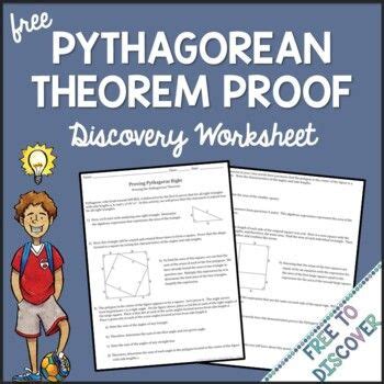 Pythagorean Theorem Proof Worksheet | Pythagorean theorem, Theorems ...