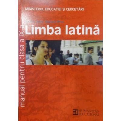 Limba Latina Manual Pentru Clasa A IX A Monica Duna Stefana Pirvu