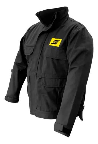 Jaqueta Soldador Esab Hd Black Tamanho Pp Frete Gr Tis