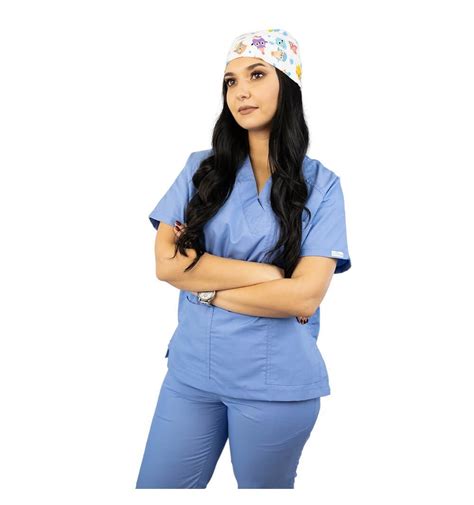 Costum Medical Lotus 4 Unisex Albastru Ciel Marime Xs