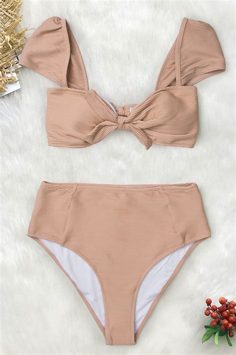 Sweet Sands High Waisted Bikini With Bowknot