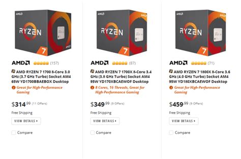 Amd Ryzen Prices Drop By Up To Ahead Of Threadripper Launch