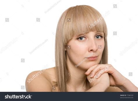 Attractive Blonde Girl Bare Shoulders On Stock Photo Shutterstock