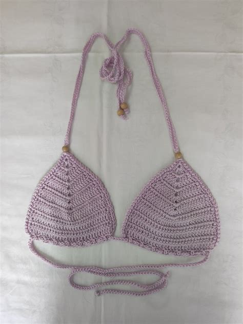 Top Bikini Lilla Uncinetto Donna Abbigliamento Di Moan Creaz Su Misshobby