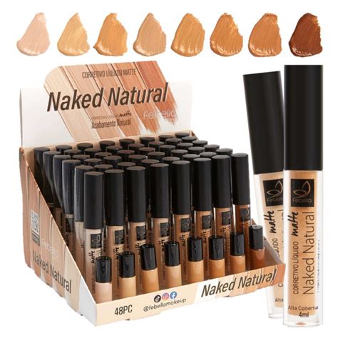 Febella Corretivo Liquido Matte Naked Natural 48 Unid Distribuidora JCF Maquiagem E