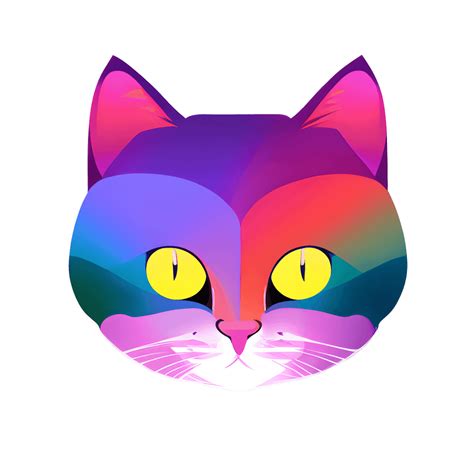 Rainbow Cat Graphic · Creative Fabrica