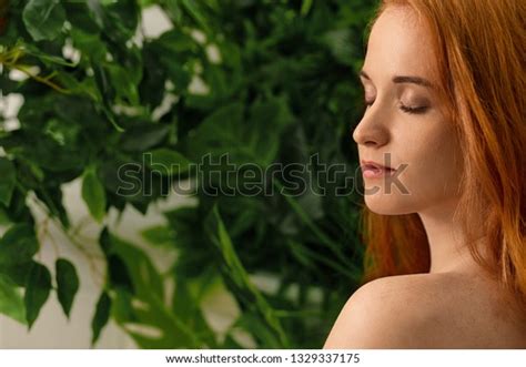 Side View Portrait Nude Tender Gentle Stock Photo Edit Now 1329337175