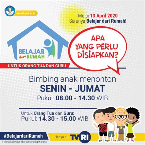 Materi Jadwal Belajar Di Rumah Melalui Tvri Updated