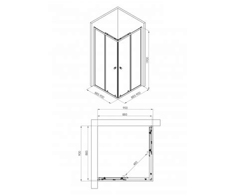 Угловая душевая кабина VOLLE CADIZ 90-C 1039.124501 - купить квадратные ...