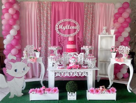 Festa Gatinha Marie Simples - Decoração De Festa De Aniversario Da Gatinha Marie - Últimas Decoração