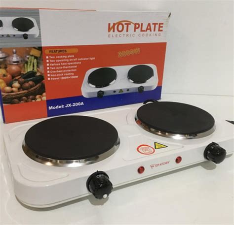 Електроплита Hot Plate Білий Настільна електрична плита на конфорки Варильна електроплита ID