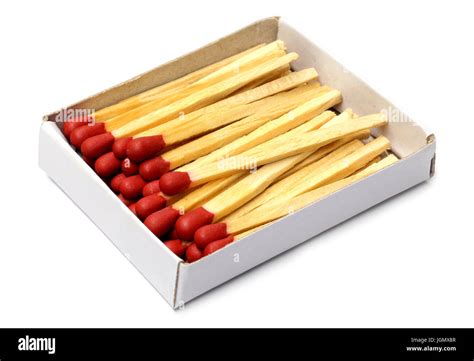 Matches Stick On White Background Stock Photo Alamy