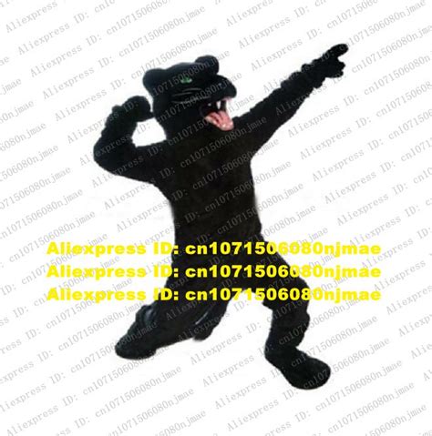 Black Panther Leopard D Kostum Maskot Dewasa Kartun Karakter Pakaian