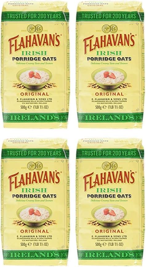 Flahavan S Irish Porridge Oats G Cereal Pack Of Amazon Co Uk