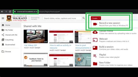 How to create a Panopto recording - the basics