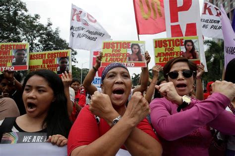 Philippine President Pardons Us Marine In 2014 Transgender Killing