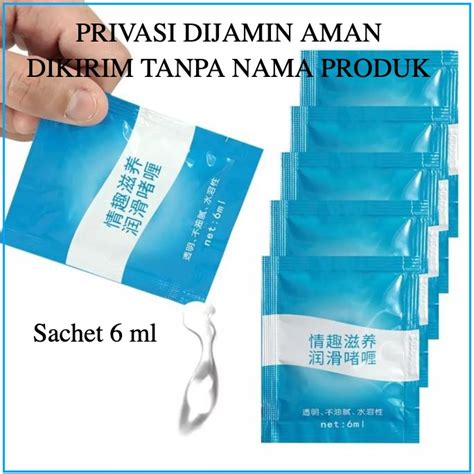 Jual Xun Z Lan Lubricant Sachet 6 ML Lubrican Pria Dan Wanita Pelumas Pelicin Sex Tidak