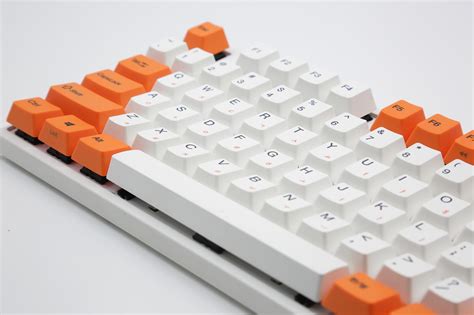 Varmilo VA87M Orange and White White LED TKL Dye Sub PBT Mechanical Ke