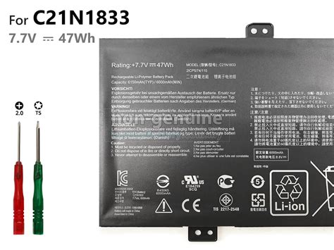 Asus C21N1833 battery,high-grade replacement Asus C21N1833 laptop ...