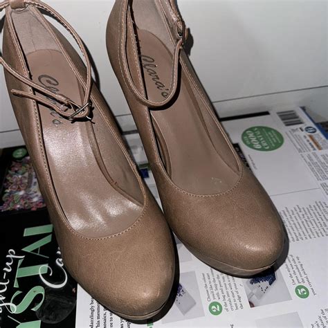 Pink Nude Heels Size Depop