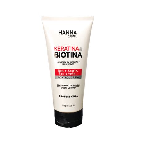 Gel Hanna Caball Keratina Biotina Brahe Color