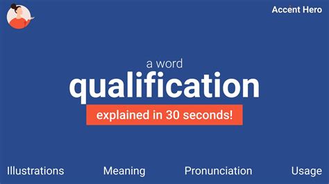 Qualification Meaning And Pronunciation Youtube