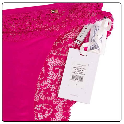 Tommy Hilfiger Bikini Damskie Lace Majtki Fuksja Uw Uw Tzo