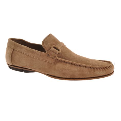 Bruno Magli Gerund Driving Shoes Natural Suede