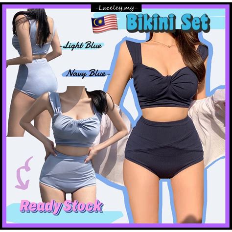 READY STOCK Korean Style Sweet Summer Sexy Bikini Swimsuit Woman Swimwear Bikini Set