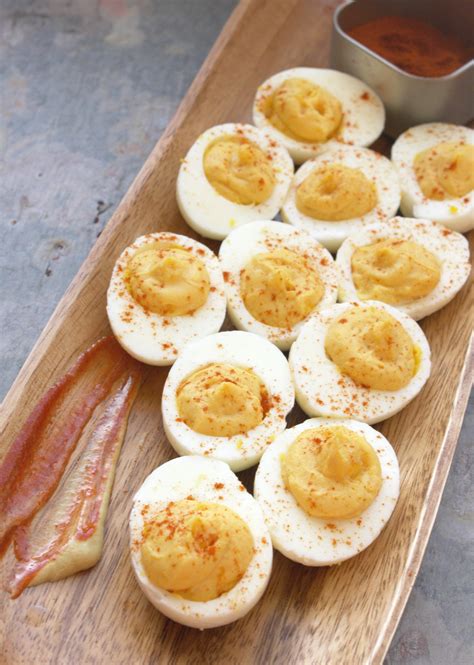 Spicy Greek Yogurt Deviled Eggs