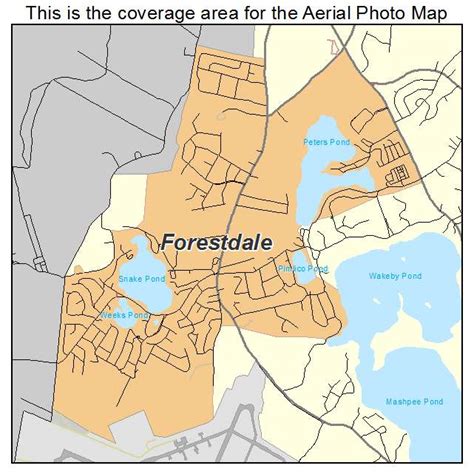 Aerial Photography Map of Forestdale, MA Massachusetts