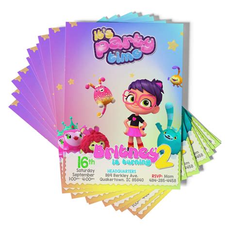 Abby hatcher birthday party invitation printable – Artofit