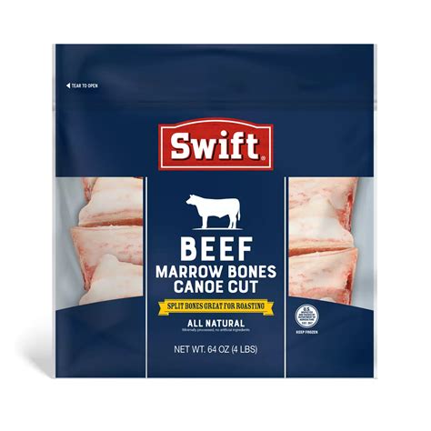 Swift Beef Marrow Bones Canoe Cut Shop Beef And Veal At H E B