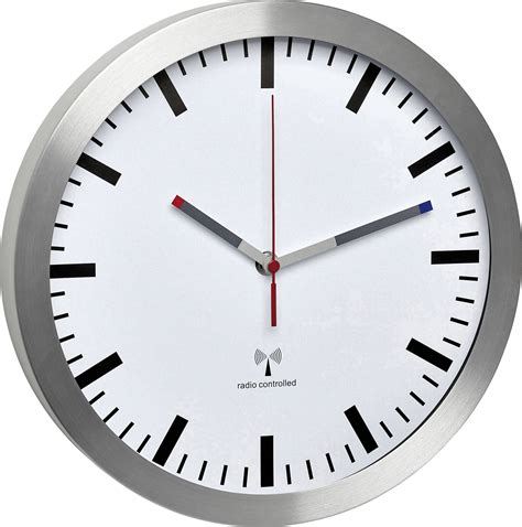 Buy Tfa Dostmann 60352802 Radio Wall Clock 300 Mm X 45 Mm Aluminium