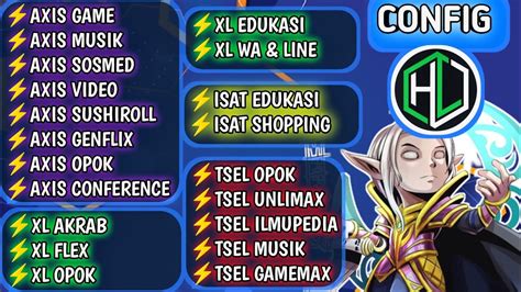 UPDATE CONFIG CUSTOM Axis Game Edukasi Xl Akrab Xl Opok