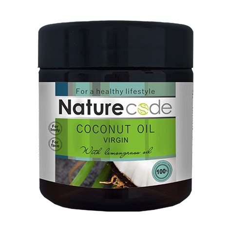 Натуральное кокосовое масло Nature Code Coconut Oil Virgin с эфирным ...