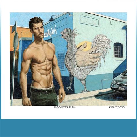 ROOSTERFISH Fanart Male Nude Erotic Gay Adult Portrait Etsy