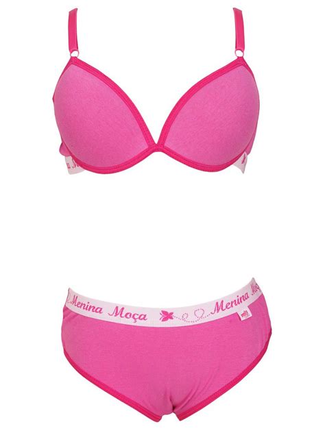 Conjunto Menina Moça 2535 Lingerie BR Atacado para Revenda