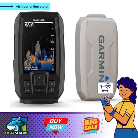 Garmin Striker Vivid 4cv Bundle with Transducer and Protective Cover, 4 ...