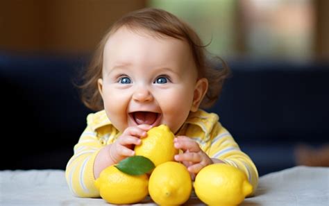 Free Photo Funny Little Kid With Lemon