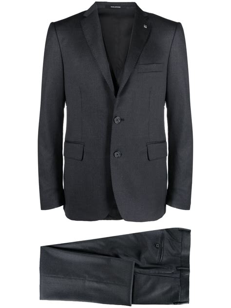 Tagliatore Single Breasted Two Piece Suit Farfetch