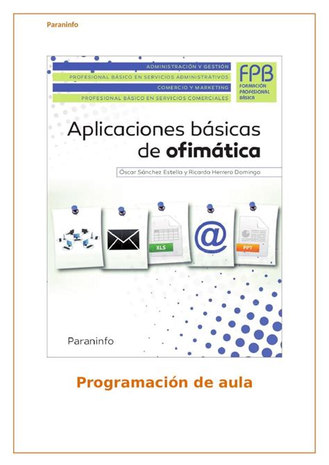 DOCX Aplicaciones Básicas Ofimática Programación Servicios