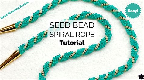 How To Seed Bead Spiral Rope Jewelry Tutorial Easy